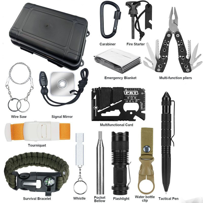 Survival Kit - Hongrui DIY Compacte Draagbare Stootvaste Overlevingsuitrusting