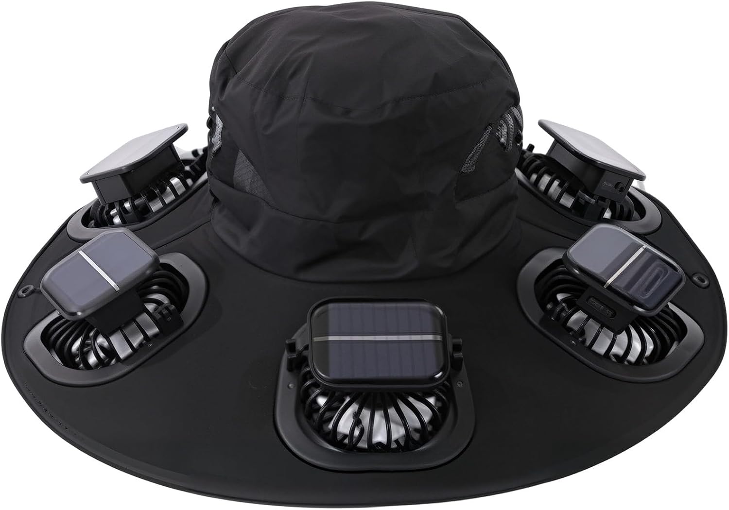 Outdoor Camping Hat - Zonnehoed met 6 ventilatoren, ademend, UV-bescherming,