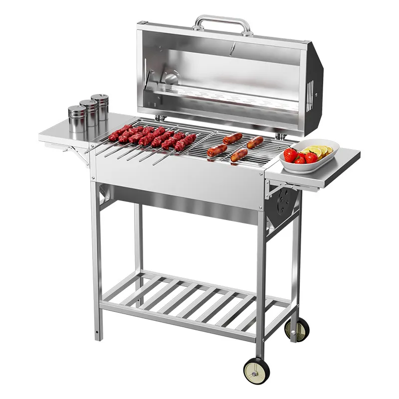 Outdoor Camping Grill - Draagbare barbecue van roestvrij staal met