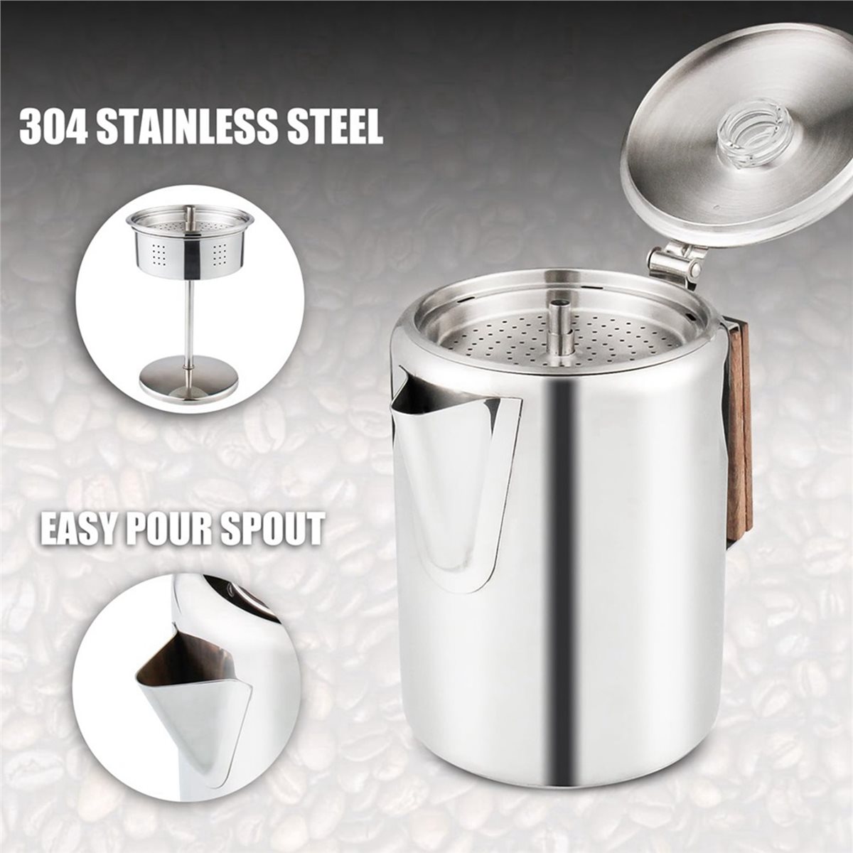 Camp Percolator Coffee - Compatibele koffiezetapparaten voor op het fornuis