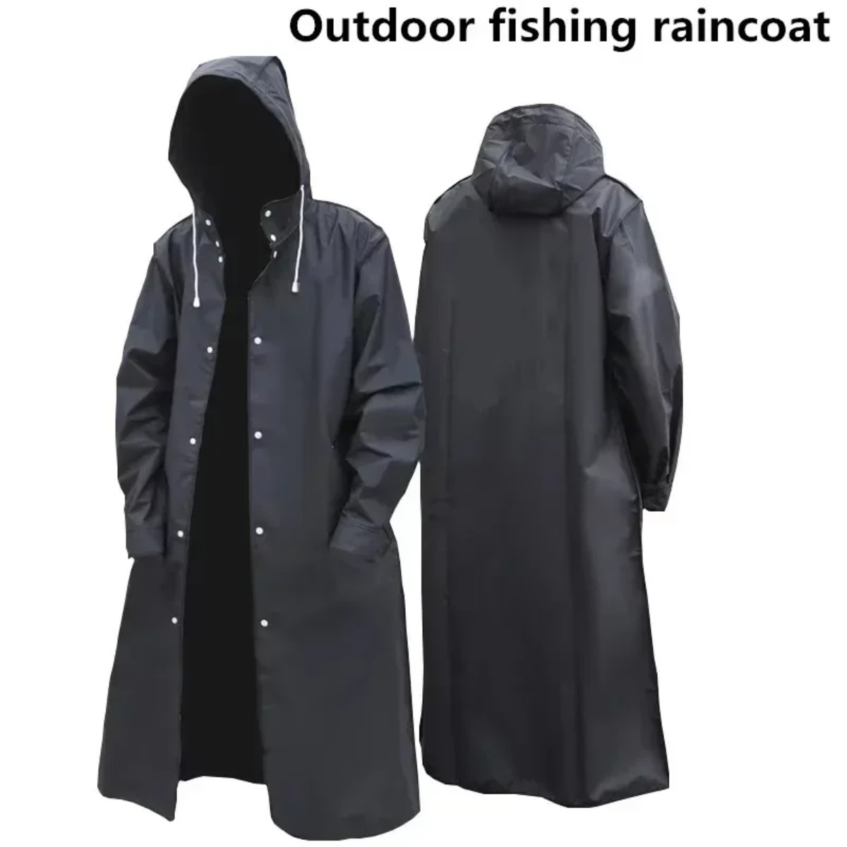 Camping Rain Poncho - Modieuze waterdichte regenjas met capuchon, unisex,