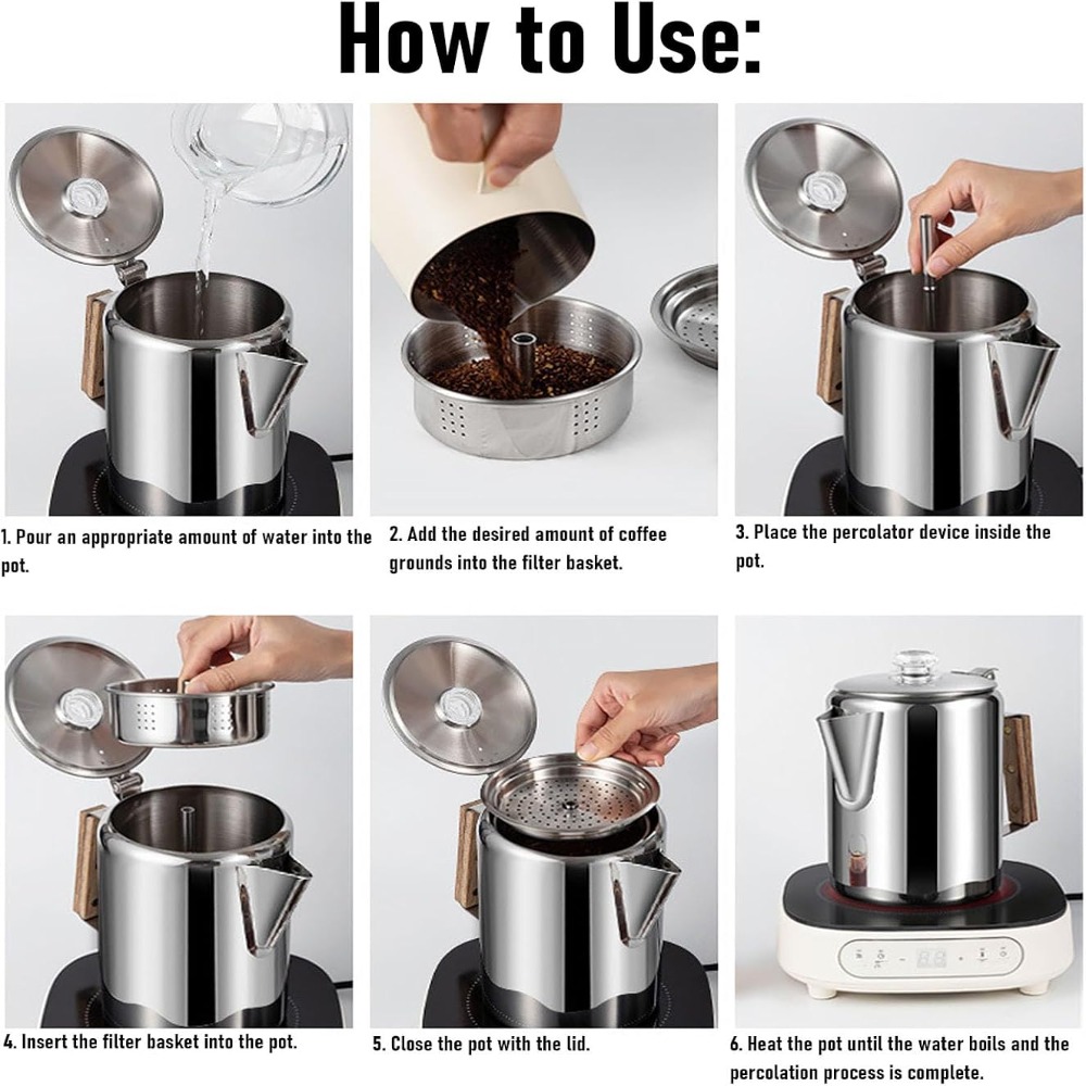 Camp Percolator Coffee - Koffiekan voor op de camping, met
