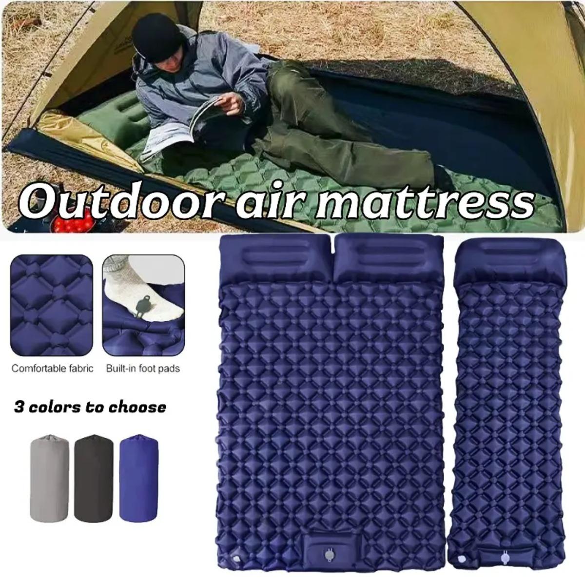 Outdoor Camping Carpet - Enkel- en dubbel opblaasbaar luchtbed, opvouwbaar