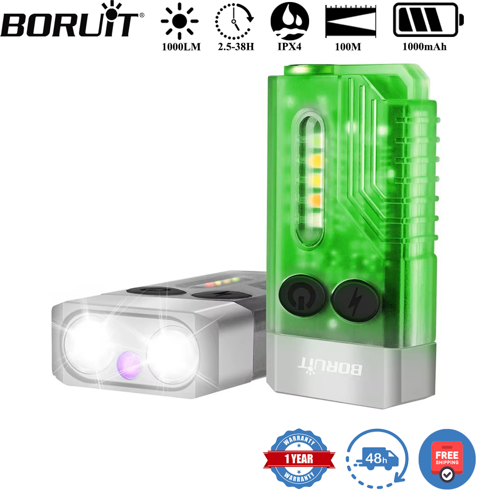 Outdoor Camping Lantern - BORUiT V10 sleutelhanger UV LED EDC