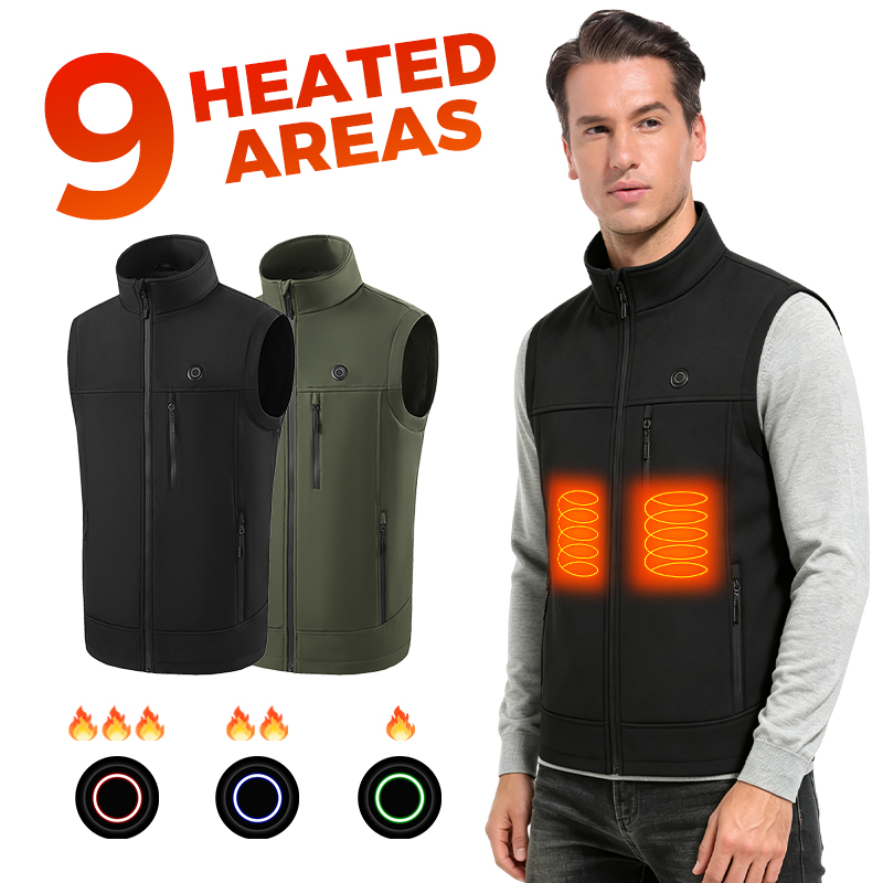 Outdoor Camping Zone - 9-zones verwarmd vest unisex USB snel