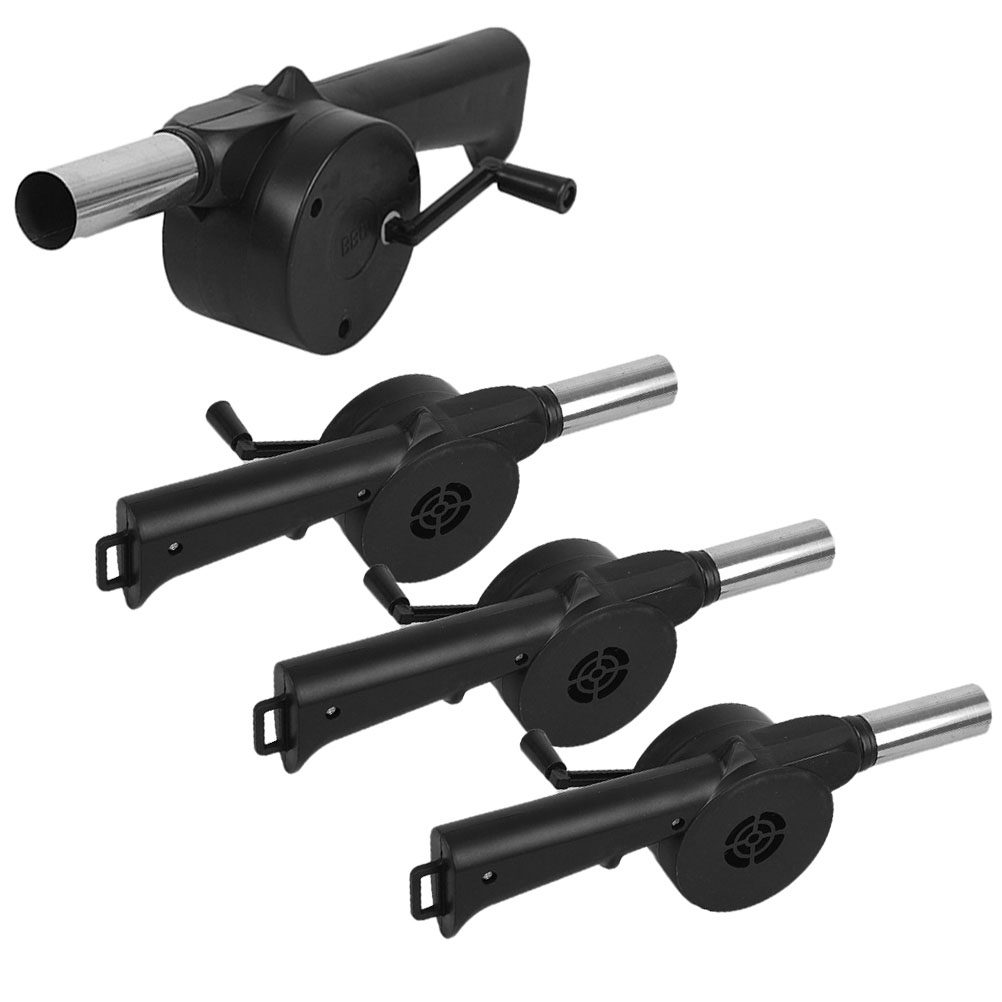 Outdoor Camping Fire - 4 stuks handbediende ventilator, handmatige barbecueventilator,