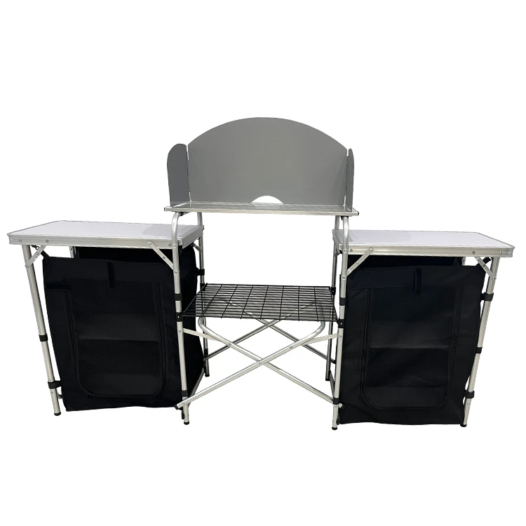 Outdoor Camping Cooking Table - Draagbare opvouwbare kooktafel van aluminium voor