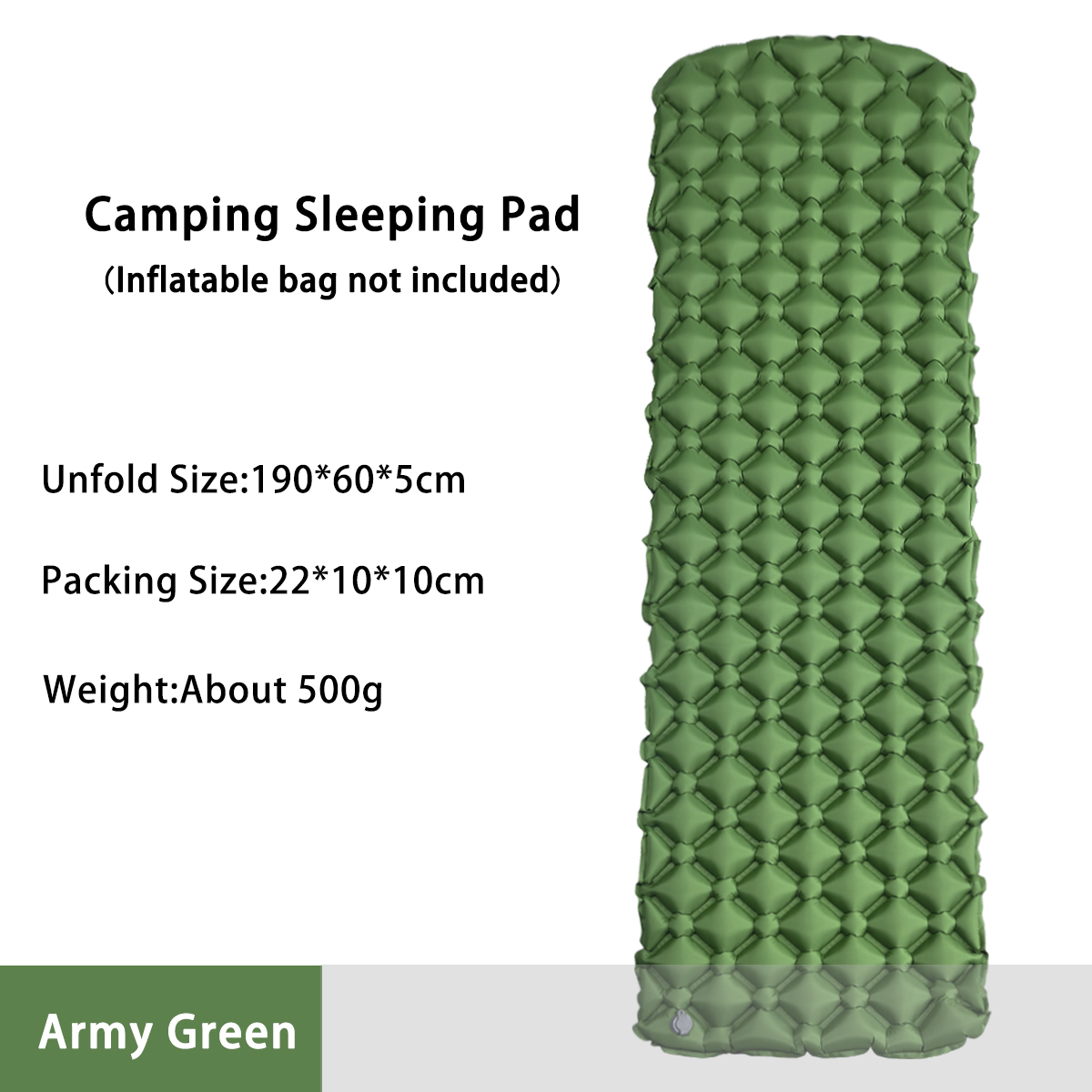 Outdoor Camping Couch - Opblaasbaar campingmatras in tent Opvouwbaar kampeerbed