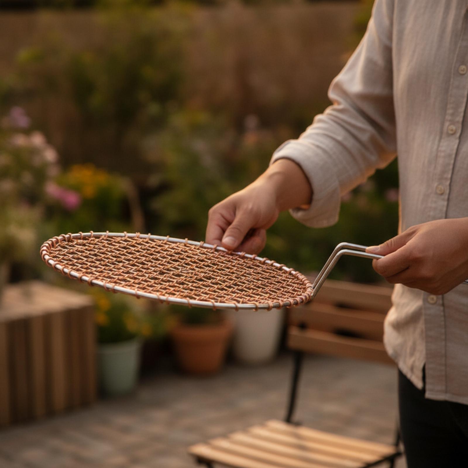 Draagbaar koperen gaas rond gr - Outdoor Camping Grill recensie en prijs