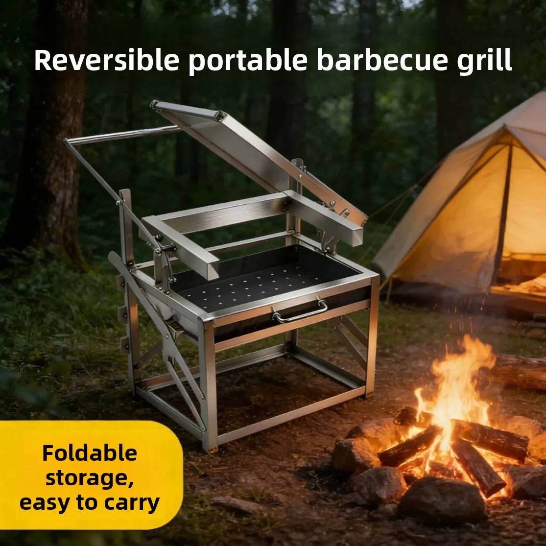 Duurzame automatisch roterende - Outdoor Camping Grill recensie en prijs