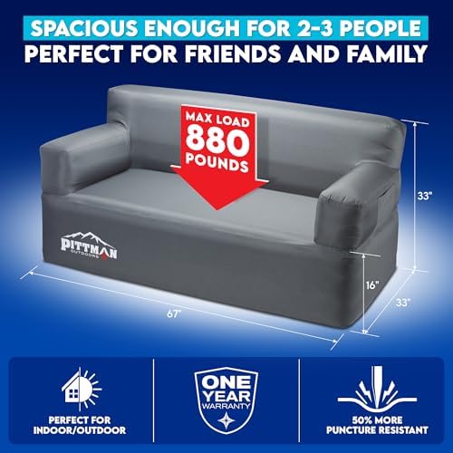 Pittman - Opblaasbare bank met - Outdoor Indoor Camping recensie en prijs