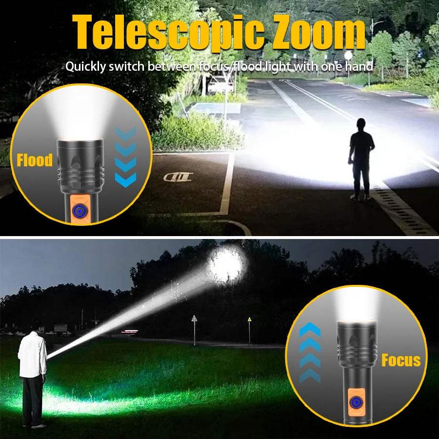 Krachtige LED-zaklamp Oplaadba - Outdoor Camping Lantern recensie en prijs