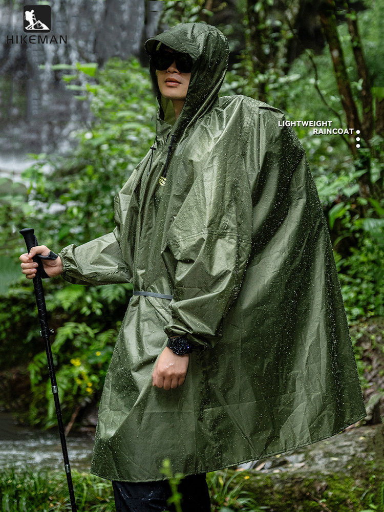 Ultralichte regenjas met rits, - Camping Rain Poncho recensie en prijs