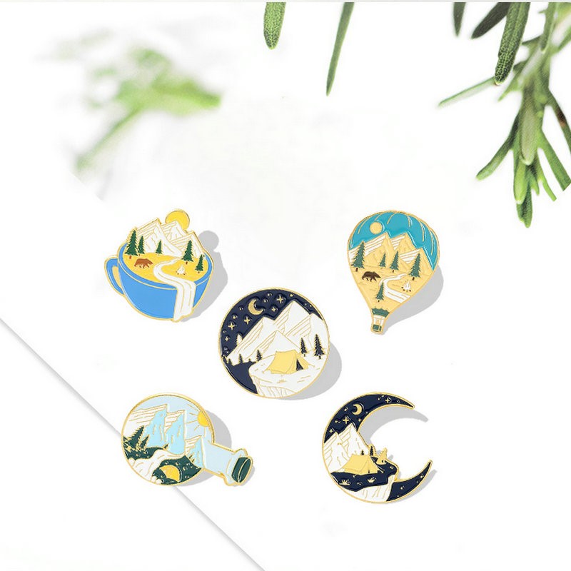 Camping Avontuur Emaille Pins  - Outdoor Camping For Kids recensie en prijs