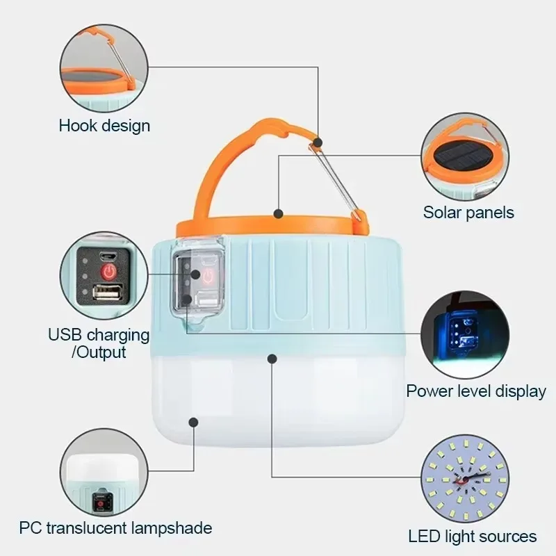 Campinglantaarn op zonne-energ - Outdoor Camping Lantern recensie en prijs