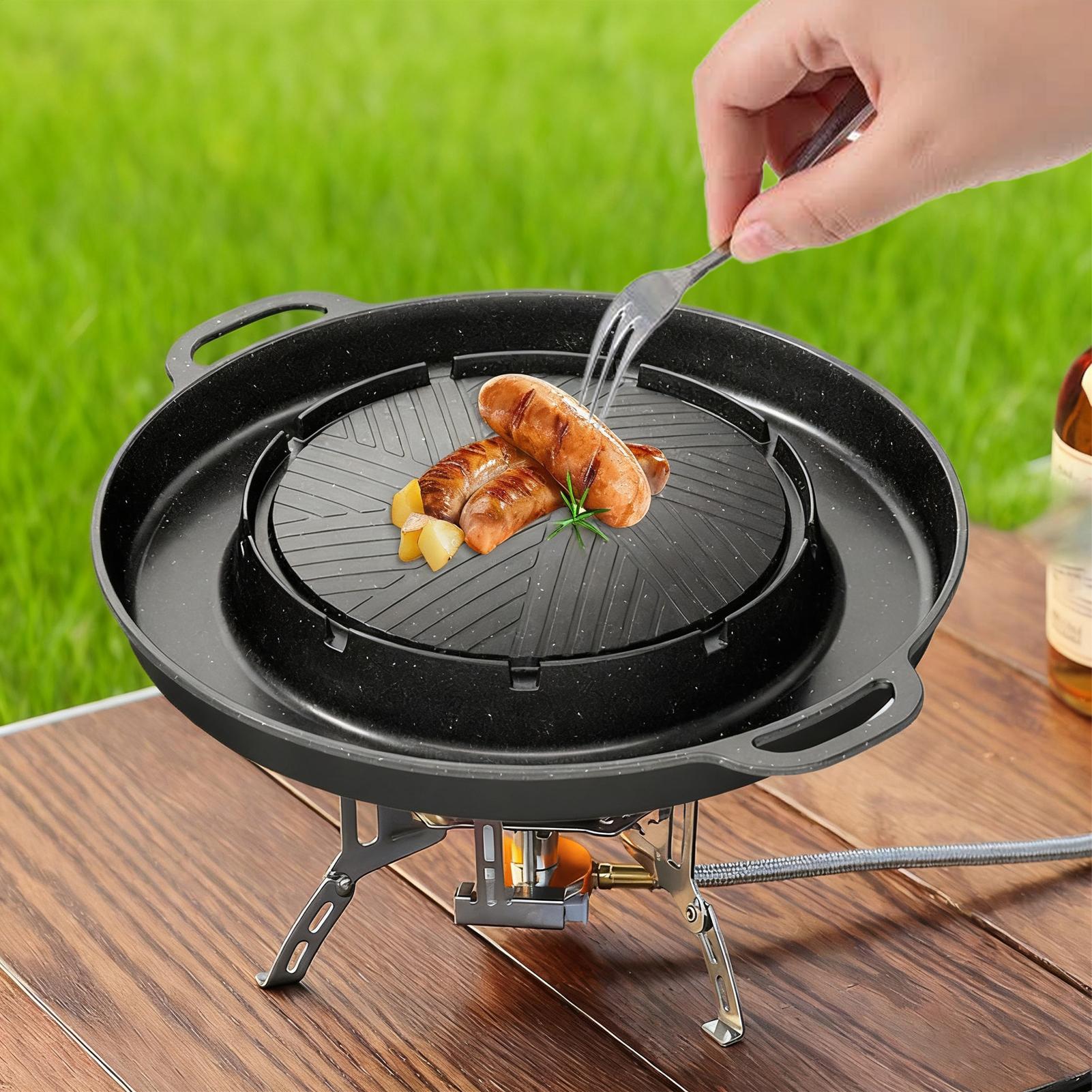 2-in-1 grill en hete pan voor  - Outdoor Camping Cooking Table recensie en prijs