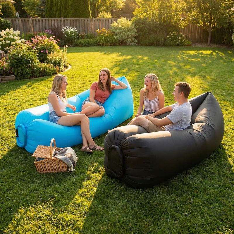 Draagbare opblaasbare luchtban - Outdoor Camping Couch recensie en prijs