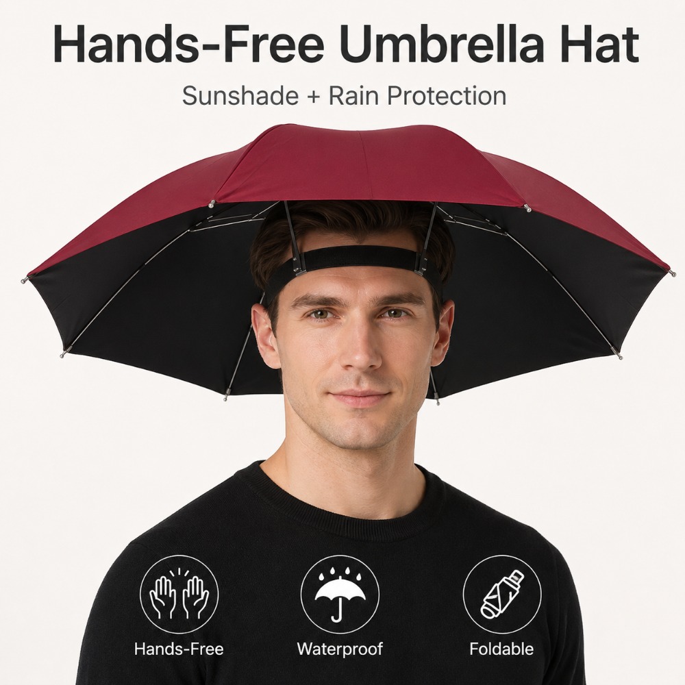 Vouwbare parapluhoed, handsfre - Outdoor Camping Hat recensie en prijs