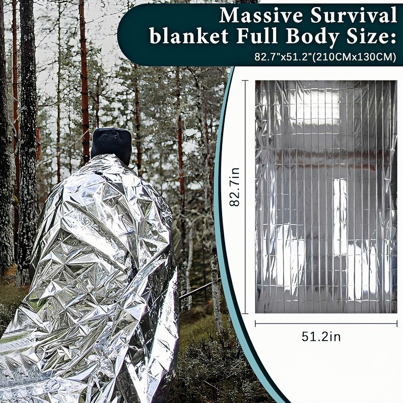 4-delige survival-mylar-thermi - Outdoor Camping Heated Blanket recensie en prijs