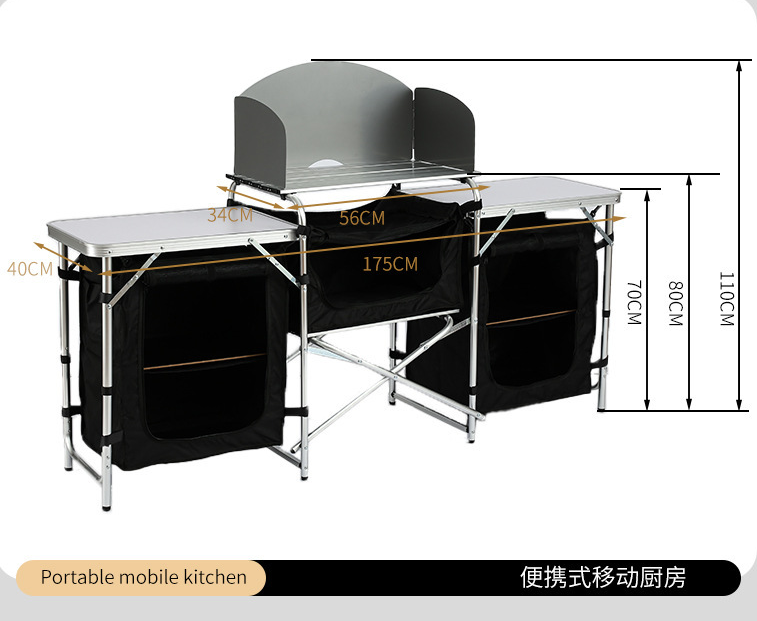Moderne multifunctionele alumi - Outdoor Camping Cooking Table recensie en prijs