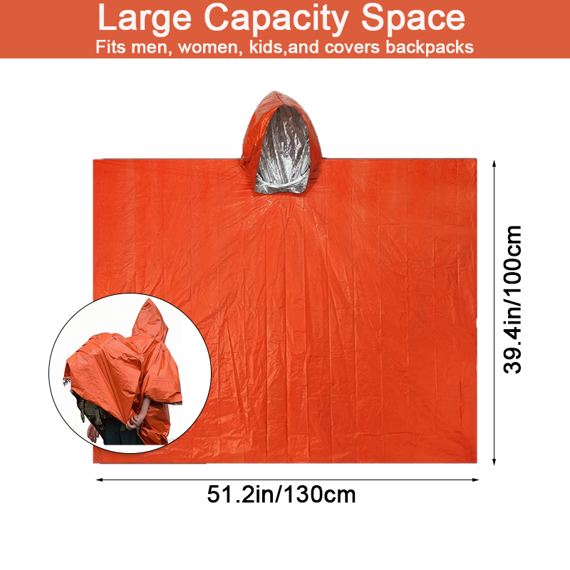 SSUNTAK Noodoverlevingsregenpo - Camping Rain Poncho recensie en prijs