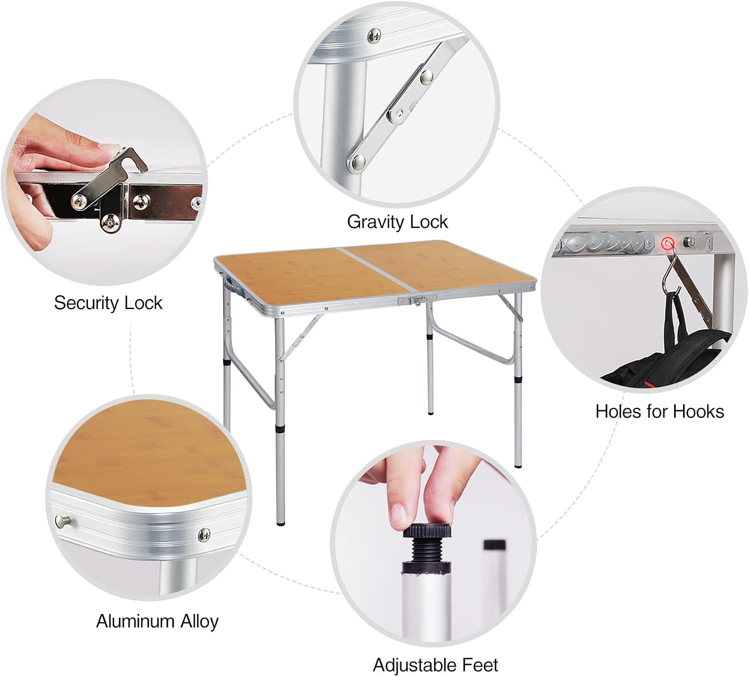 In hoogte verstelbare 35x24-in - Outdoor Camping Cooking Table recensie en prijs