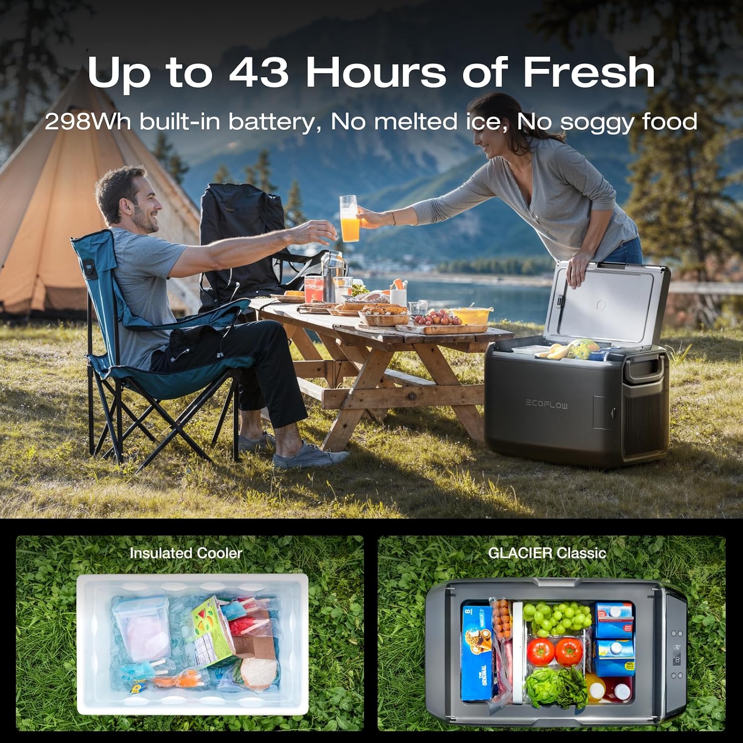 55L Draagbare Koelkast Vriezer - Outdoor Camping Zone recensie en prijs