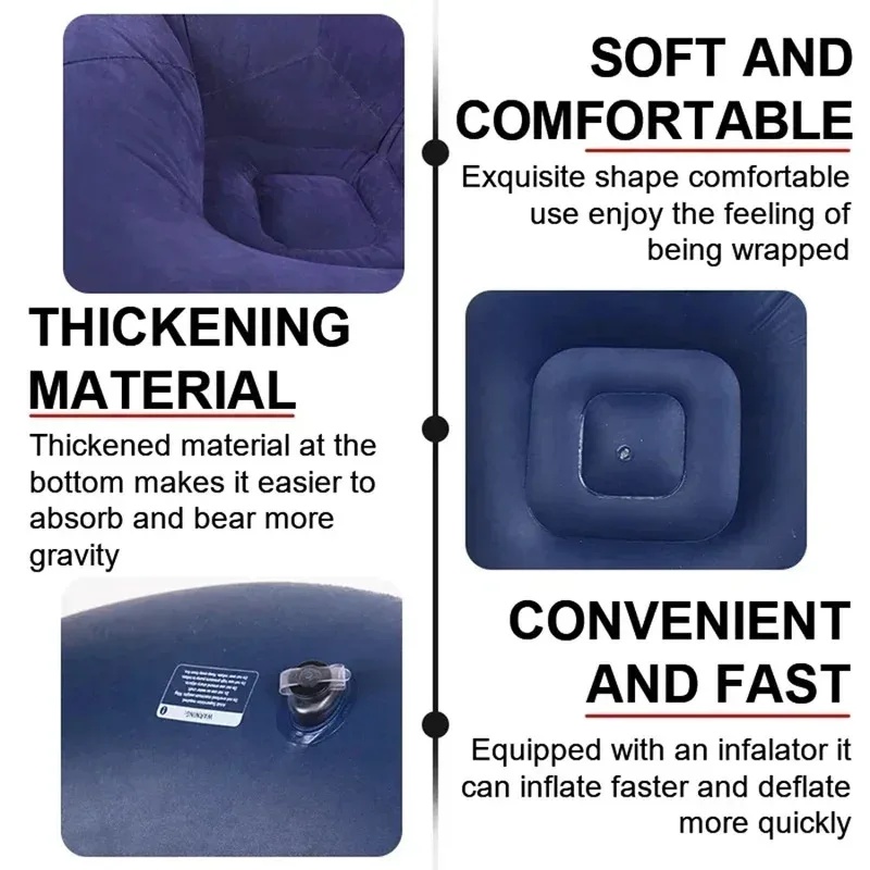 Grote opblaasbare lazy sofa PV - Outdoor Camping Couch recensie en prijs
