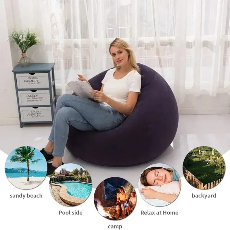 Grote opblaasbare lazy sofa PV - Outdoor Camping Couch recensie en prijs