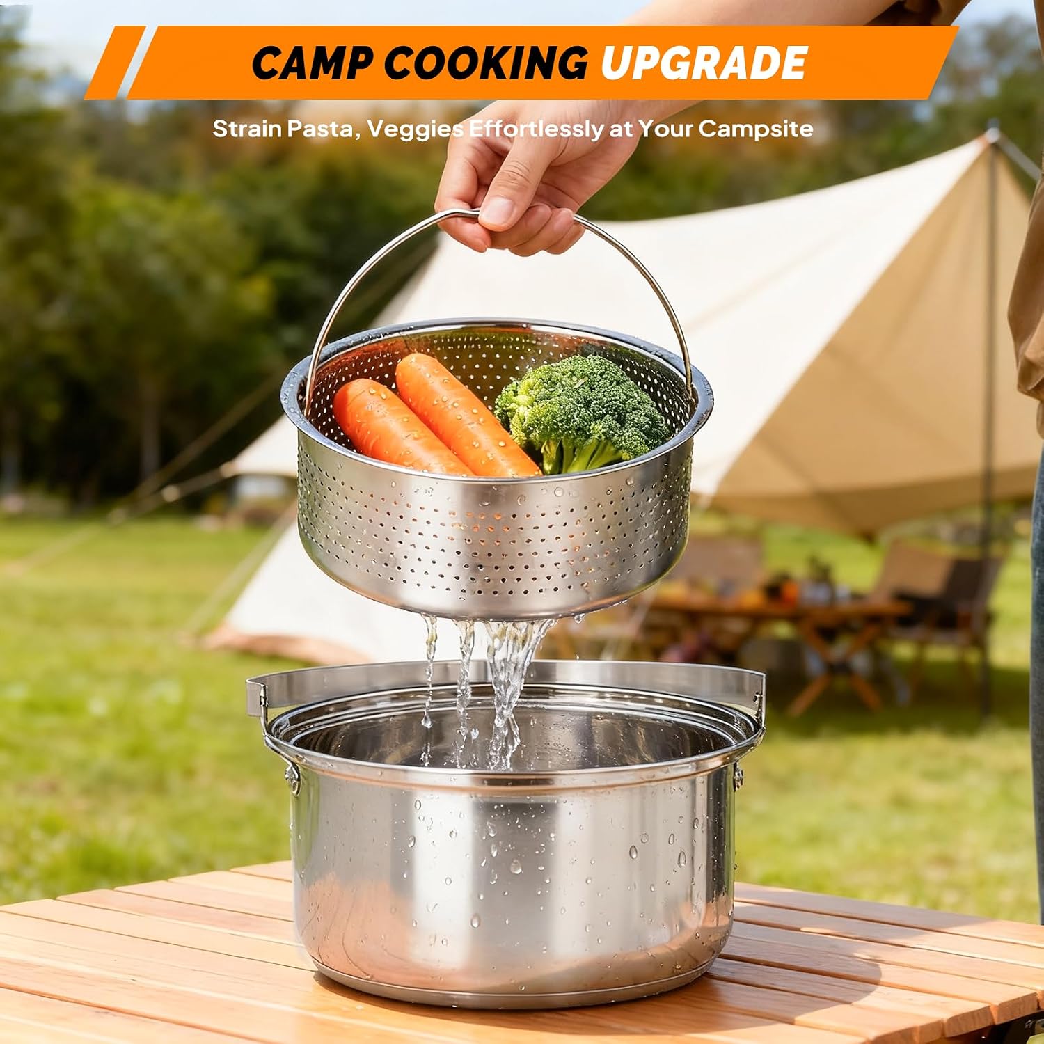 6-delige kookgereiset, 304 roe - Outdoor Camping Fire recensie en prijs