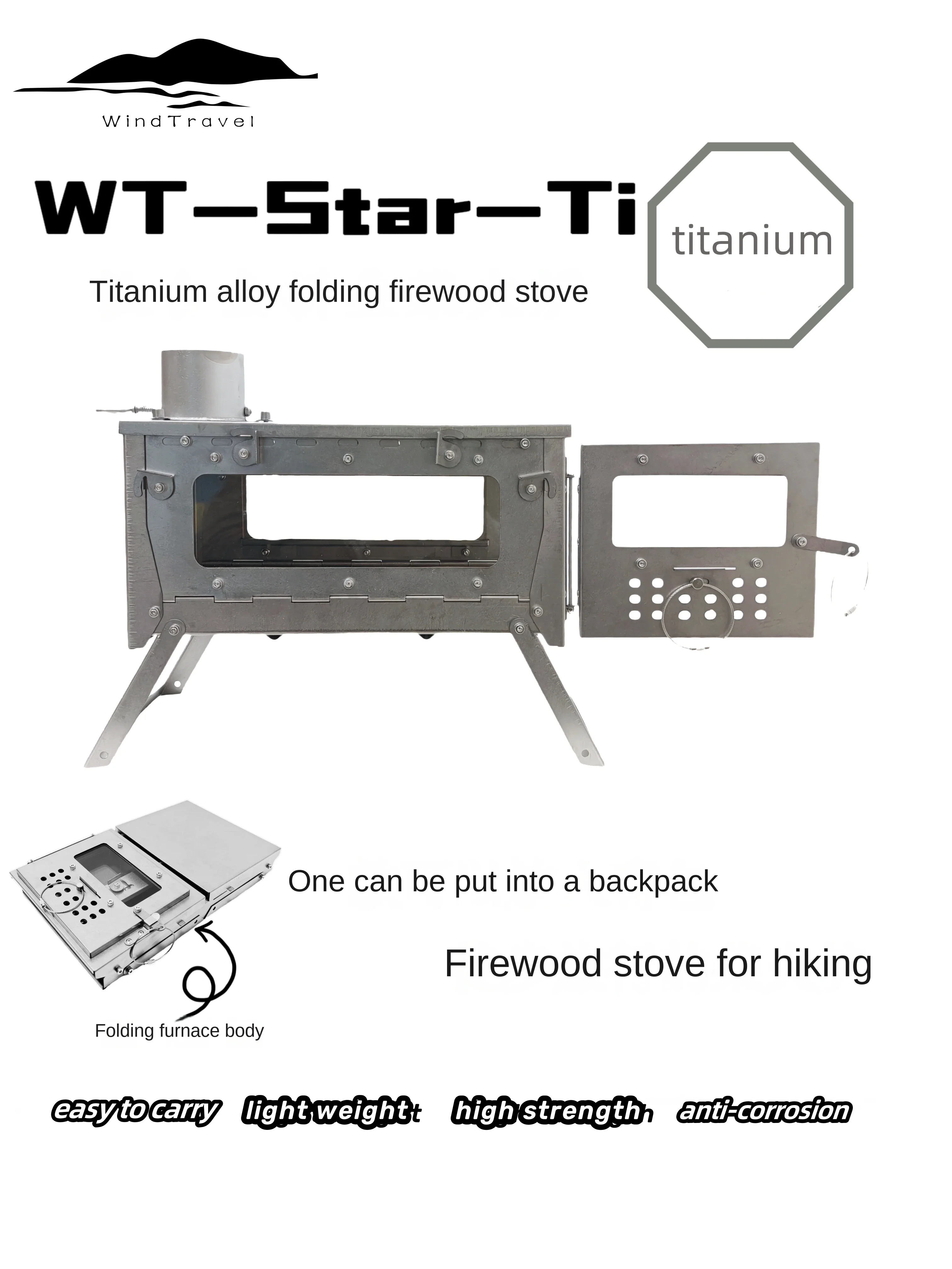 WT Star Ti Titaniumlegering Op - Outdoor Camping Heater For Tent recensie en prijs