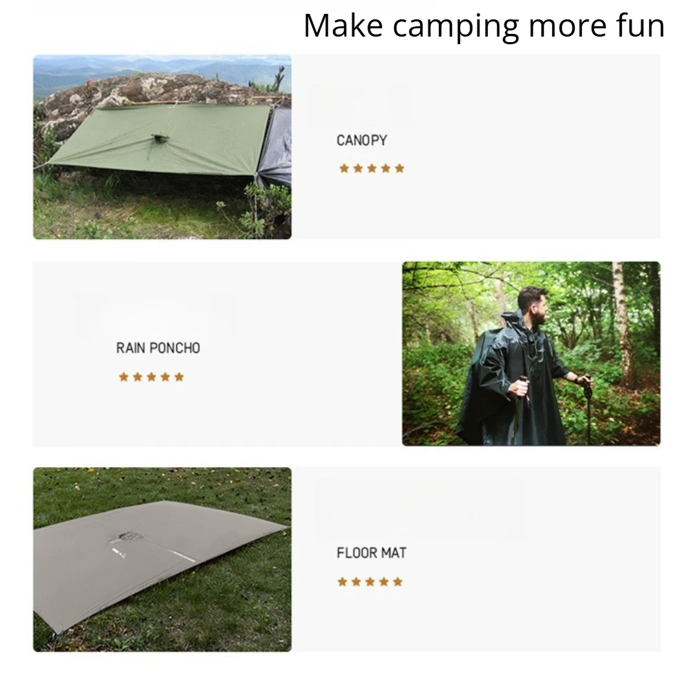 2026 Voor kamperen en wandelen - Camping Rain Poncho recensie en prijs