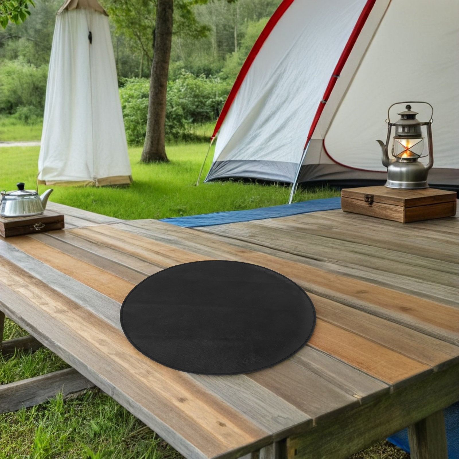 Ronde brandwerende BBQ-mat, hi - Outdoor Camping Grill recensie en prijs