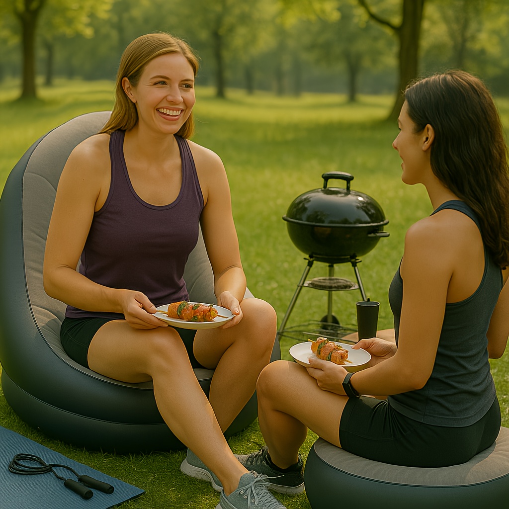 Opblaasbare fauteuil Opvouwbar - Outdoor Camping Couch recensie en prijs