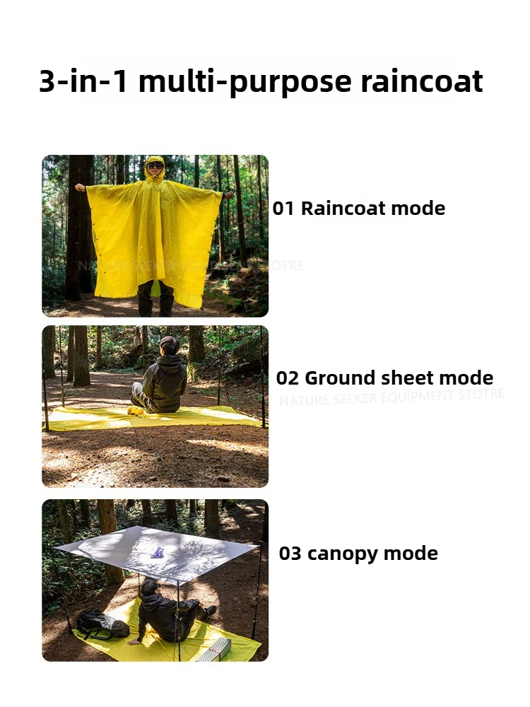 15D/210T Regenjas Waterdichte  - Camping Rain Poncho recensie en prijs